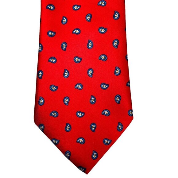 KETCH Mens Vintage Necktie NEW w/Tag Holiday Red Tie Retro - Picture 2 of 8
